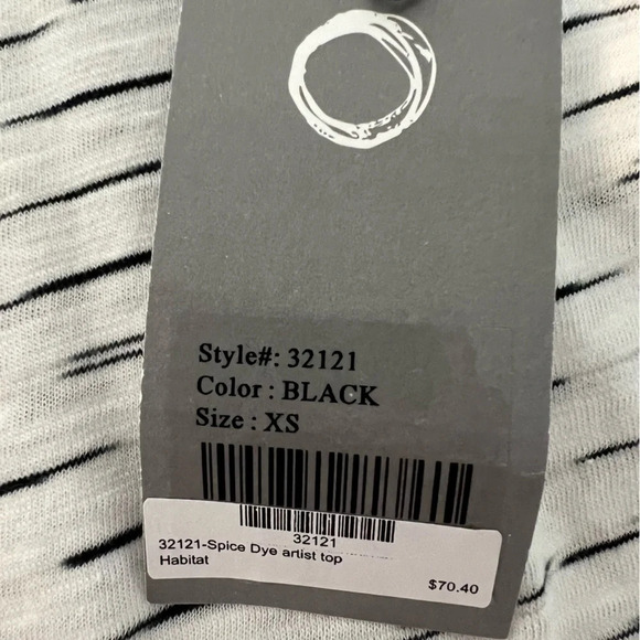 Habitat Womens Mix Striped Tunic Top White Black Size XS  NWT Q1 - Picture 10 of 14